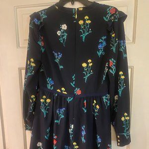 Draper James long Sleeve Floral Dress Size 8 Like New